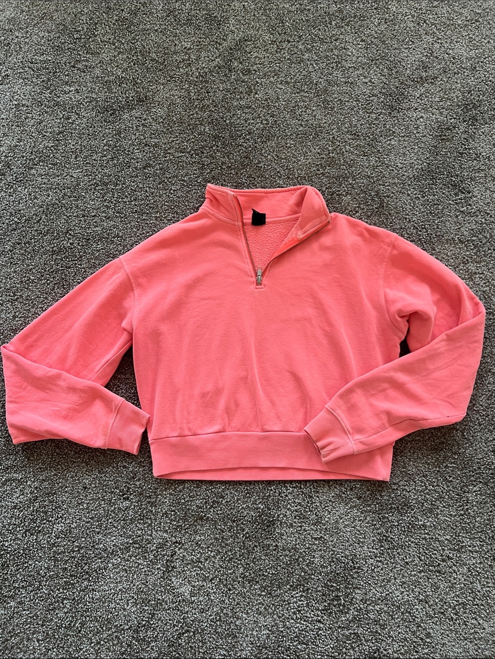 wild fable Coral Pink Quarter-Zip Pullover